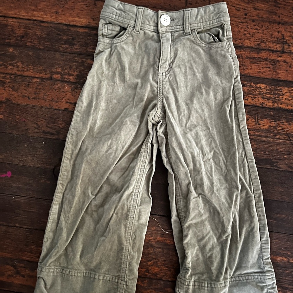 Zara Olive Green Kids wide leg Casual Pants